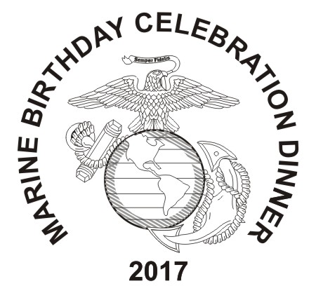 Marine Birthday Logo Left